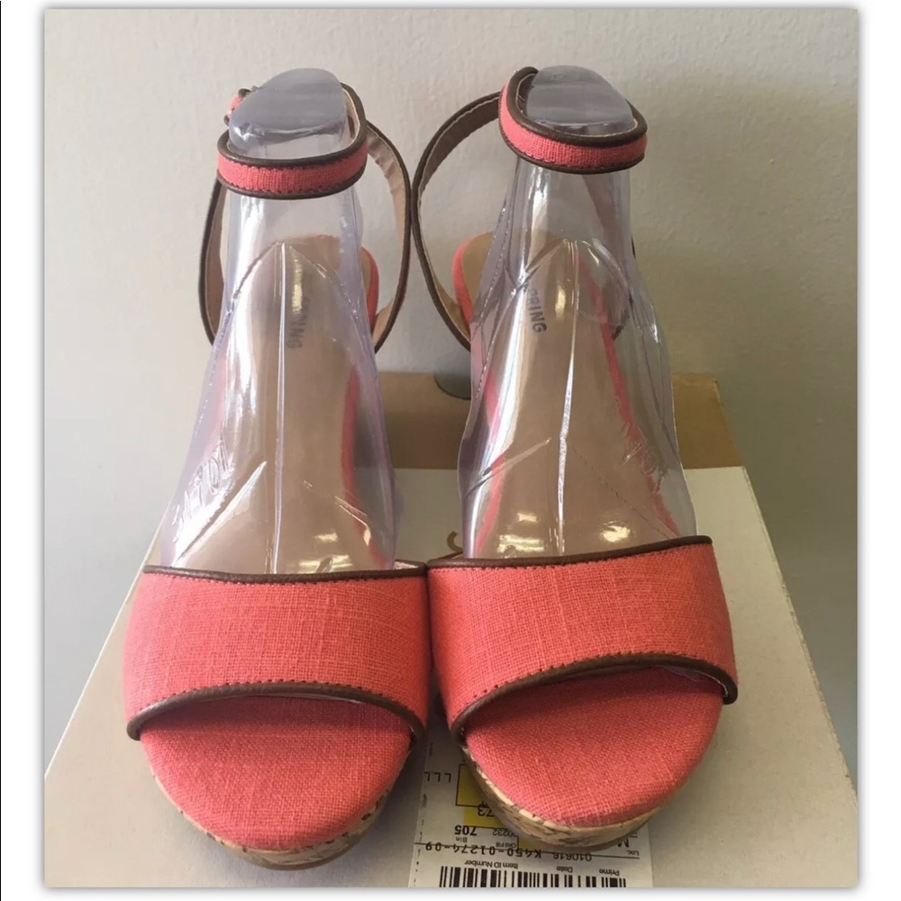 Brand New Call It Spring Nissana Peach Wedge Sandals